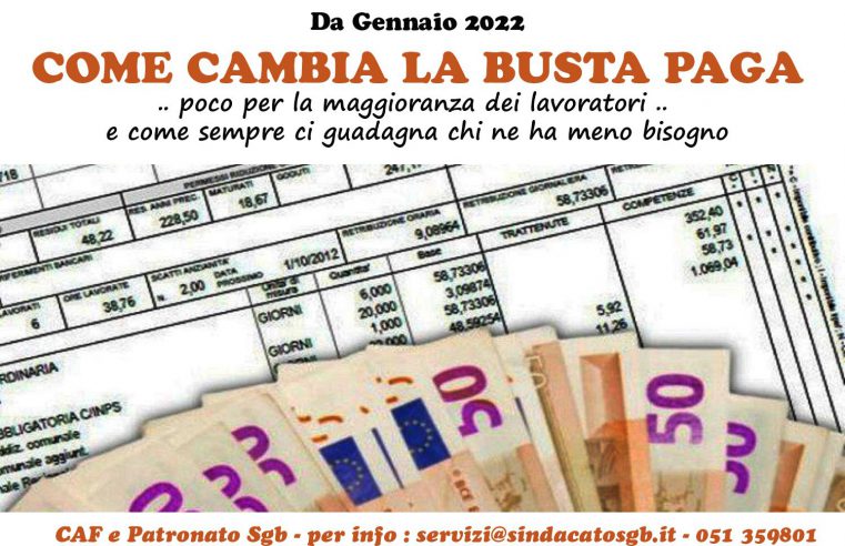 Da Gennaio 2022 Come Cambia la Busta Paga
